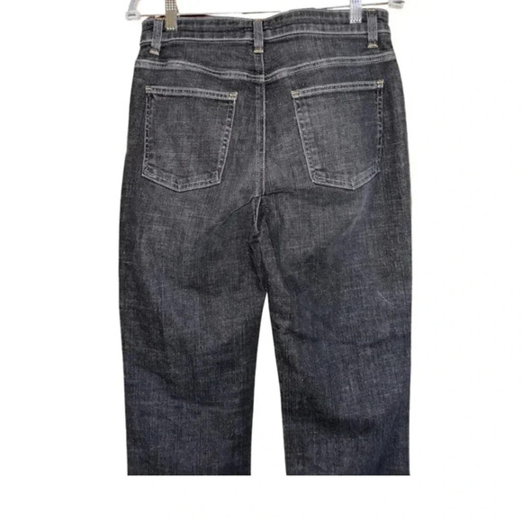 Eileen Fisher Dark Gray Organic Cotton Straight Leg Jeans Size 4 - Picture 6 of 8